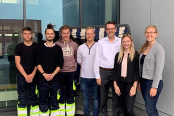 Die neuen Azubis bei Brunsbüttel Ports